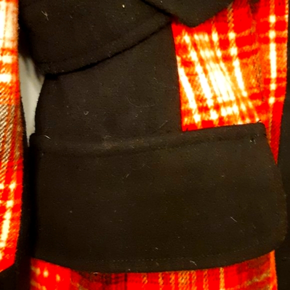 Paparazzi Wool Jacket Orange, White and Black Medium size - Picture 3 of 16